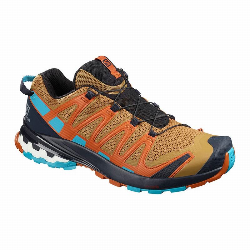 Salomon Israel XA PRO 3D V8 - Mens Trail Running Shoes - Navy/Blue (MHKD-68415)